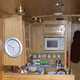 A kitchen on a canal boat